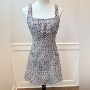 Veronica Beard NWT Sz 4 sleeveless Delphine Metalic Tweed Dress in Silver Multi